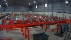 Red flip-plate sorting equipment at the Binh Duong project in Vietnam